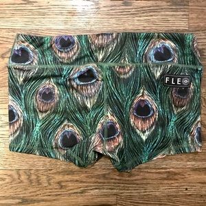 Fleo DNDL original workout shorts, peacock, M